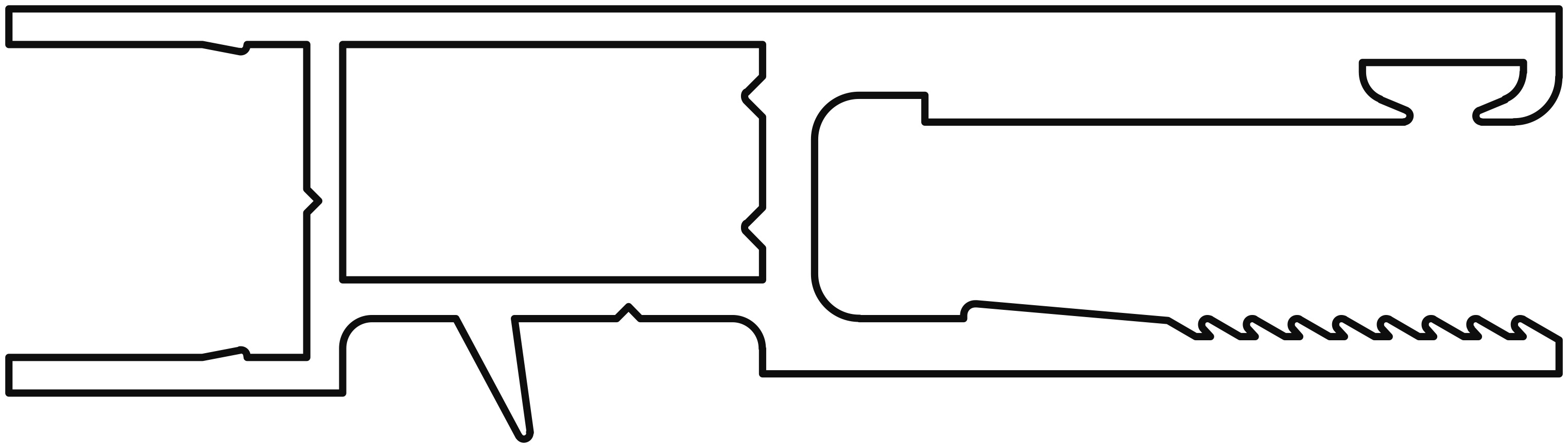 620051MF600 Dual Slide Sash Standard Mill Finish 6.0m