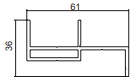  Double Door Jamb Mill Finish 6.5m