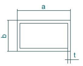 Rectangle Hollow 25x76x2.4 Monument Matt GL229A 6.5m