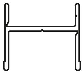 H Shallow ReceiverCharcoal MetalPrl Gls 97118796 6.5m